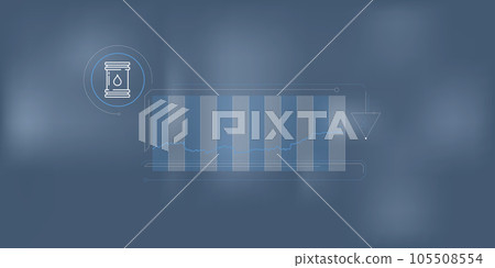 A simple infographic about changes in oil demand. 105508554