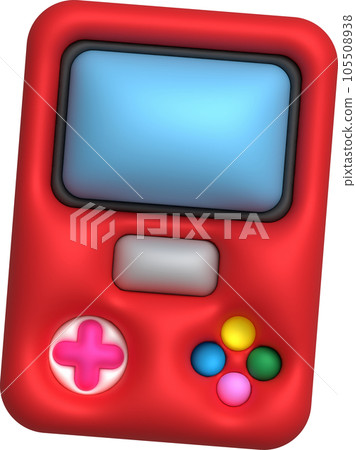 3d icon joystick gamepad game console or game controller with display screen Computer game. minimalist cartoon style 3d icon joystick gamepad game console or game controller with display screen Computer game. minimalist cartoon style 105508938