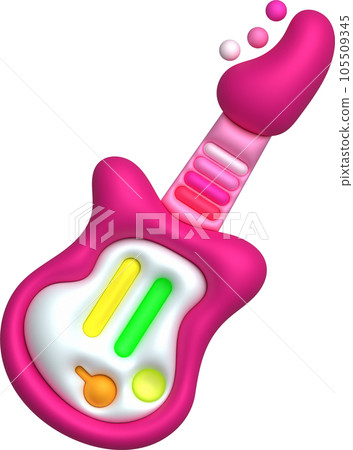 3d icon toy guitar,Funny children's toys 3d icon toy guitar,Funny children's toys 105509345