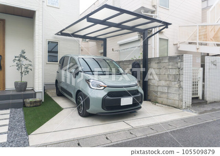 車棚 住宅停車場 聚碳酸酯屋頂 105509879