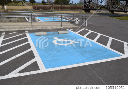 Compassionate parking lot Wheelchair mark Compassionate parking lot Wheelchair mark 105510051