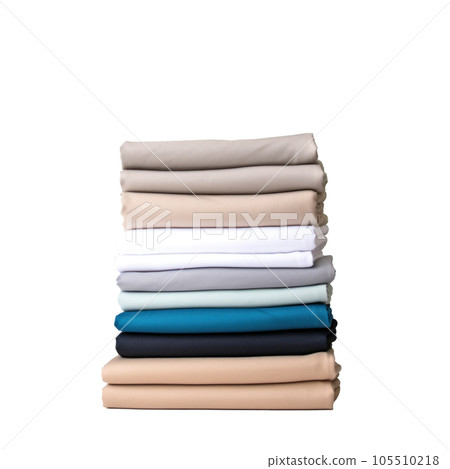 Stack of clothes isolated Stack of clothes isolated 105510218