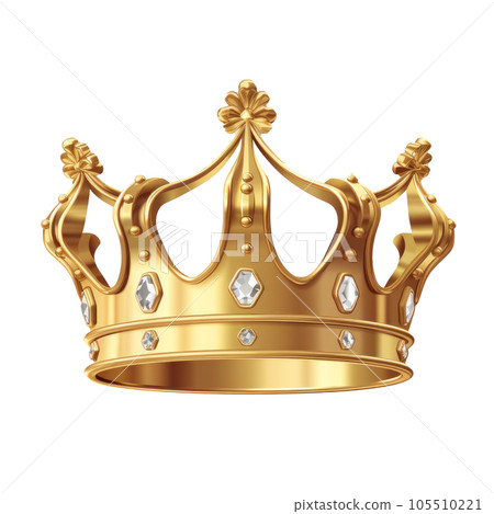 Golden crown isolated Golden crown isolated 105510221