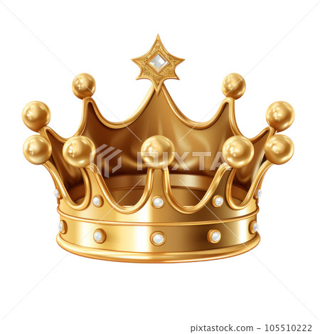Golden crown isolated Golden crown isolated 105510222