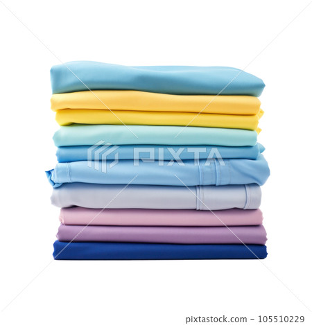 Stack of clothes isolated Stack of clothes isolated 105510229