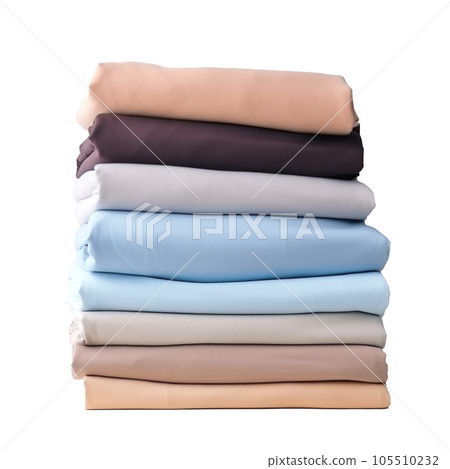 Stack of clothes isolated 105510232