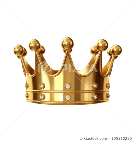 Golden crown isolated Golden crown isolated 105510250