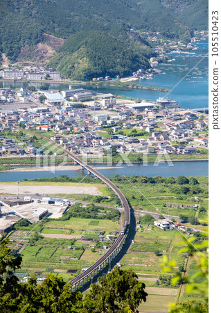 [Kise main line] Local train crossing the Choshi River 105510423