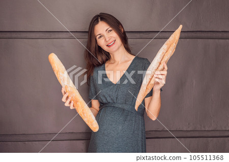 Happy and healthy pregnant woman after 40 embracing a gluten-free lifestyle during her pregnancy journey. Nourishing choices for a thriving baby and mom Happy and healthy pregnant woman after 40 embracing a gluten-free lifestyle during her pregnancy journey. Nourishing choices for a thriving baby and mom 105511368