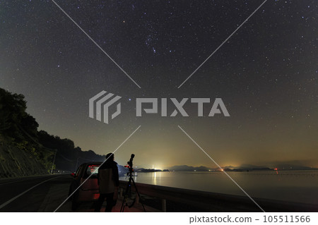 Setouchi's autumn starry landscape Orion constellation photo shoot Setouchi's autumn starry landscape Orion constellation photo shoot 105511566