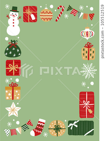 Christmas frame illustration icon Christmas frame illustration icon 105512519