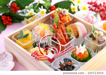 New Year dishes for one person New Year dishes for one person 105513054