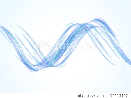 blue abstract wave line 105513192