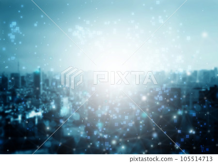 city and digital background 105514713