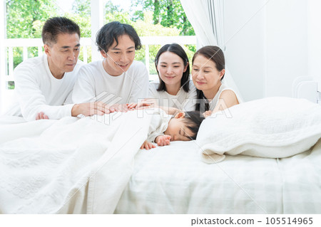 Happy Three Generation Family Happy Three Generation Family 105514965