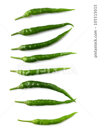 Green pepper on white background 105515015