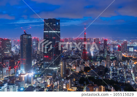 《東京》午夜、黎明前的東京城市風光 105515029