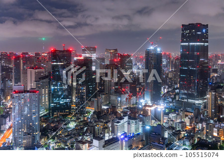 《東京》午夜時分的東京都市風景 《東京》午夜時分的東京都市風景 105515074