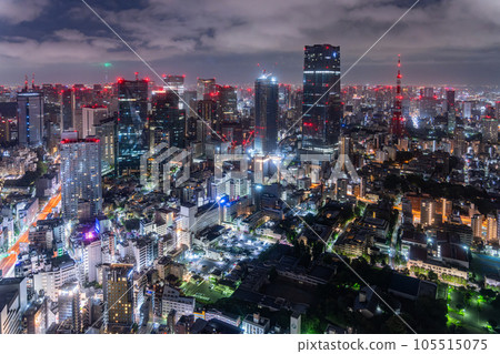 《東京》午夜時分的東京都市風景 《東京》午夜時分的東京都市風景 105515075