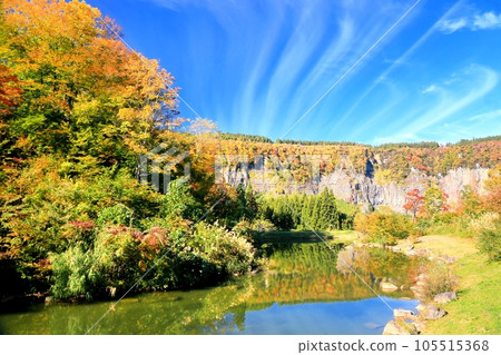 秋山鄉和津南三玉公園的紅葉 105515368