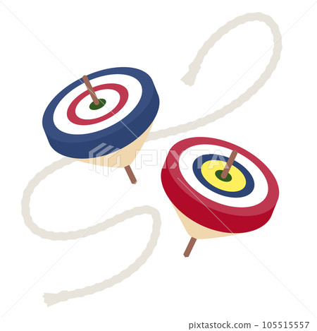 Illustration of a spinning top Illustration of a spinning top 105515557