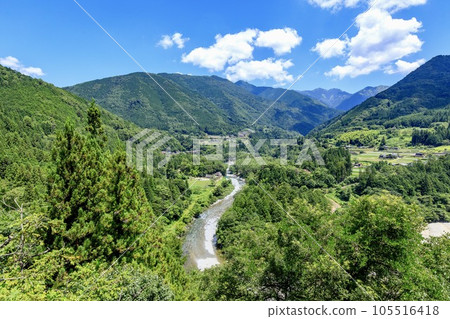 Scenery of Tsukechi Gorge in Nakatsugawa City Scenery of Tsukechi Gorge in Nakatsugawa City 105516418