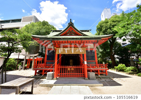 福岡市中央區天神 1-15-4 建築物之間的山谷中的水鏡天滿宮 105516619