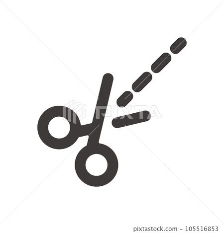 Simple and easy-to-use cut-off dotted line icon ideal for product design, application development and programming Simple and easy-to-use cut-off dotted line icon ideal for product design, application development and programming 105516853
