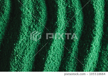 Close up of pattern of green sand and copy space background 105518664