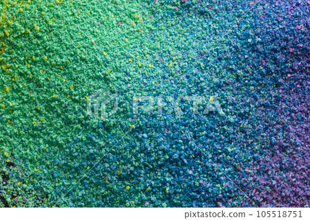 Close up of multi coloured sand and copy space background 105518751