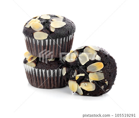 brownie cake isolated on white background 105519291