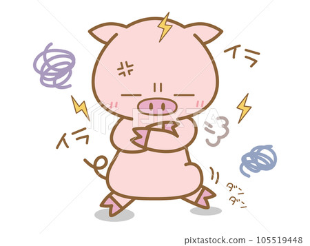 惱怒和易怒的豬 惱怒和易怒的豬 105519448
