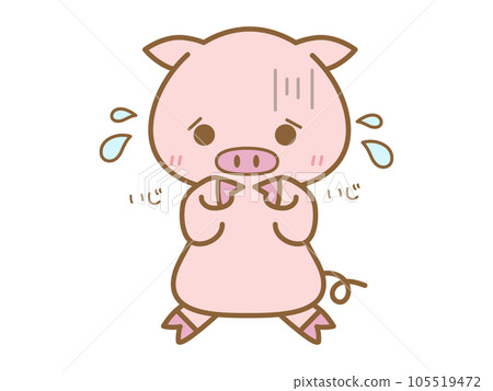 Ijiiji and a timid pig Ijiiji and a timid pig 105519472