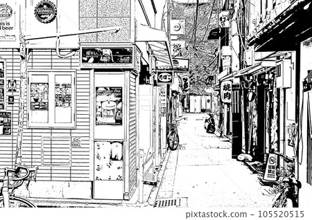 [Kyoto Black and White] A different space where the scent of the night lingers in the bar district during the day 105520515