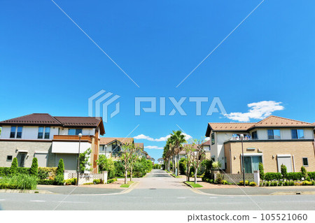 令人耳目一新的藍天和住宅景觀 105521060