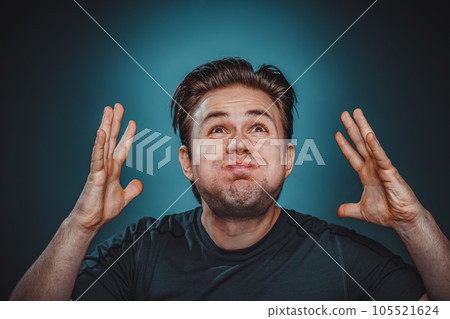 Man emotional portrait 105521624