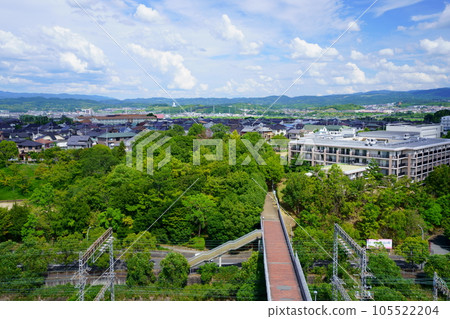 Scenery from Kintetsu Takanohara, toward Kizu 105522204