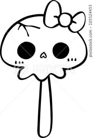 Halloween Candy Doodle, Cute Outline Illustration for Trick or Treat Fun Halloween Candy Doodle, Cute Outline Illustration for Trick or Treat Fun 105524455