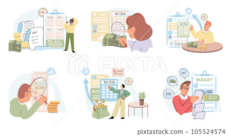 People analysis budget Calculate financial plan save income expense management. Financial return investment, fund raising, revenue growth, interest rate, loan installment, credit money, budget balance People analysis budget Calculate financial plan save income expense management. Financial return investment, fund raising, revenue growth, interest rate, loan installment, credit money, budget balance 105524574