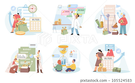 People analysis budget. Calculate financial plan of save income and expense management. Accounting and finance expert, calculate budget, profit and loss, produce report graph from data, accountants People analysis budget. Calculate financial plan of save income and expense management. Accounting and finance expert, calculate budget, profit and loss, produce report graph from data, accountants 105524583