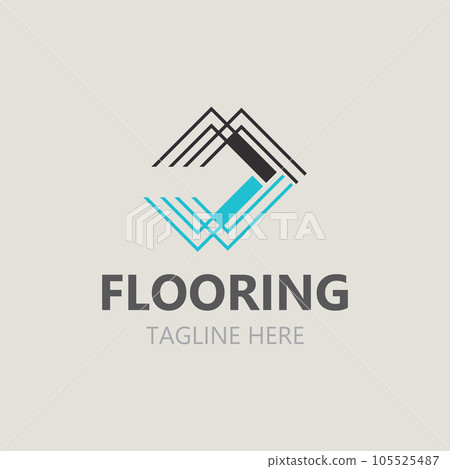 Flooring Logo design, custom Layer company Vector elegant parquet Illustration Flooring Logo design, custom Layer company Vector elegant parquet Illustration 105525487