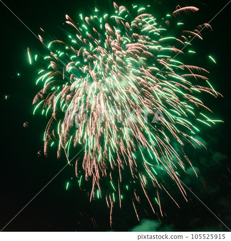 Fireworks over a dark sky Fireworks over a dark sky 105525915