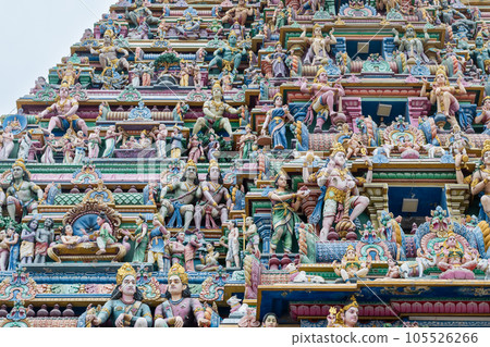 Sculptured facade of the Kapaleeshwarar Temple, Mylapore, Chennai 105526266