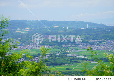 The direction of Doshisha University as seen from the Mt. Mantoro observatory The direction of Doshisha University as seen from the Mt. Mantoro observatory 105526556