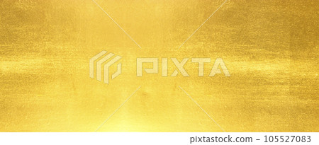 Shiny yellow leaf gold foil texture 105527083