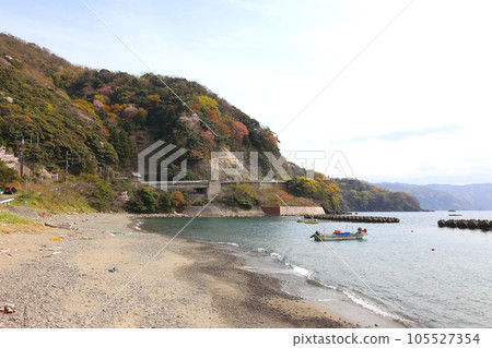 Wakasa, Wakasa Yuko, Yushi Beach, Fukui Prefecture, Wakasa Town, Sakura and Wakasa, Fishing boat, Squid fishing boat, Wakasa Bay, Sea of Japan, Tsunegami Peninsula 105527354