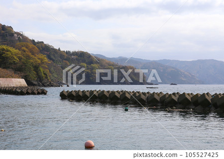 Wakasa, Wakasa Yuko, Yushi Beach, Fukui Prefecture, Wakasa Town, Sakura and Wakasa, Fishing boat, Squid fishing boat, Wakasa Bay, Sea of Japan, Tsunegami Peninsula Wakasa, Wakasa Yuko, Yushi Beach, Fukui Prefecture, Wakasa Town, Sakura and Wakasa, Fishing boat, Squid fishing boat, Wakasa Bay, Sea of Japan, Tsunegami Peninsula 105527425