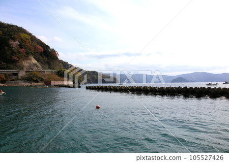 Wakasa, Wakasa Yuko, Yushi Beach, Fukui Prefecture, Wakasa Town, Sakura and Wakasa, Fishing boat, Squid fishing boat, Wakasa Bay, Sea of Japan, Tsunegami Peninsula Wakasa, Wakasa Yuko, Yushi Beach, Fukui Prefecture, Wakasa Town, Sakura and Wakasa, Fishing boat, Squid fishing boat, Wakasa Bay, Sea of Japan, Tsunegami Peninsula 105527426