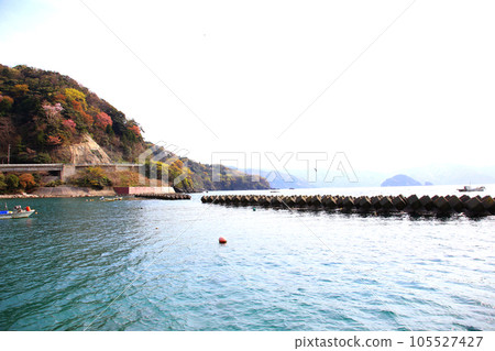 Wakasa, Wakasa Yuko, Yushi Beach, Fukui Prefecture, Wakasa Town, Sakura and Wakasa, Fishing boat, Squid fishing boat, Wakasa Bay, Sea of Japan, Tsunegami Peninsula Wakasa, Wakasa Yuko, Yushi Beach, Fukui Prefecture, Wakasa Town, Sakura and Wakasa, Fishing boat, Squid fishing boat, Wakasa Bay, Sea of Japan, Tsunegami Peninsula 105527427