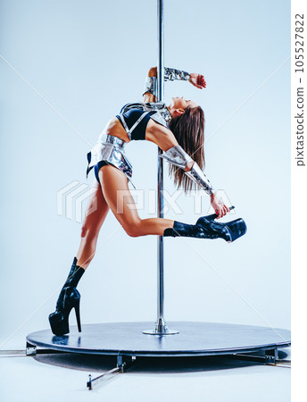 Woman poledancing Woman poledancing 105527822